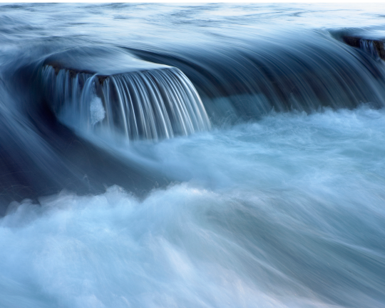 Flowing river.